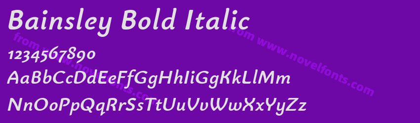 Bainsley Bold ItalicPreview