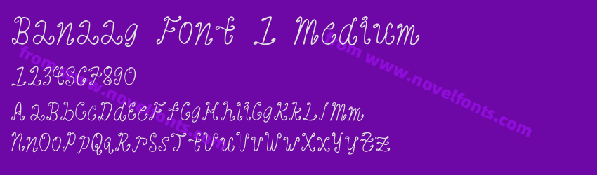 Banaag Font 1 MediumPreview