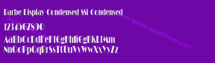 Barbe Display Condensed SSi CondensedPreview