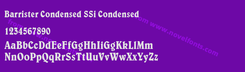 Barrister Condensed SSi CondensedPreview