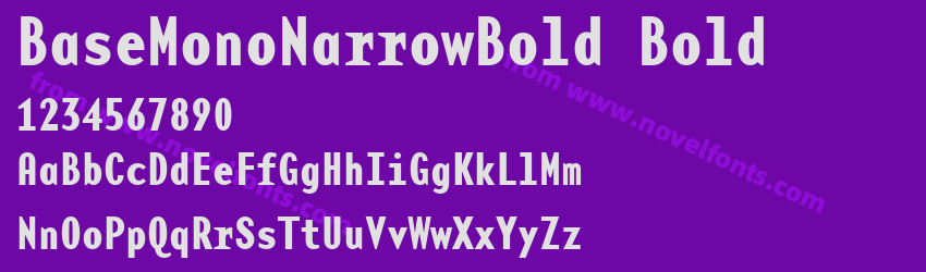 BaseMonoNarrowBold BoldPreview