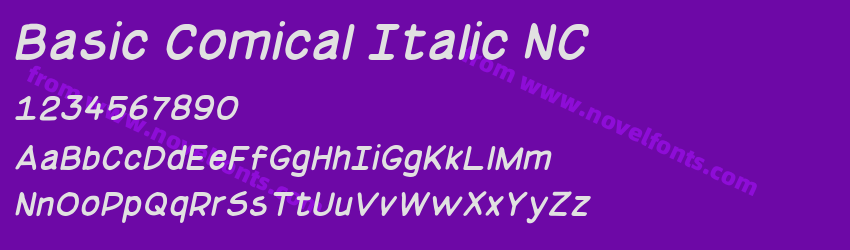 Basic Comical Italic NCPreview