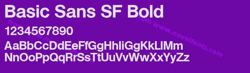 Basic Sans SF BoldPreview