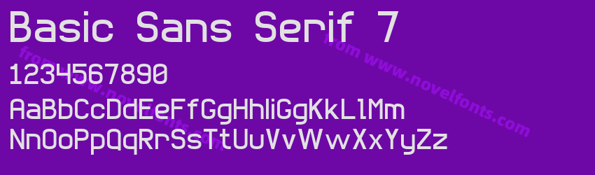 Basic Sans Serif 7Preview