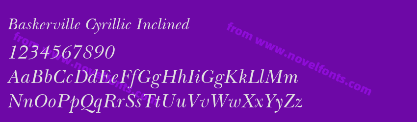 Baskerville Cyrillic InclinedPreview