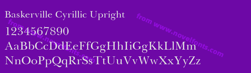 Baskerville Cyrillic UprightPreview