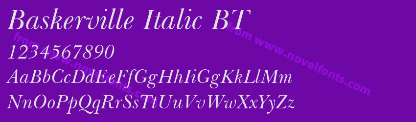 Baskerville Italic BTPreview