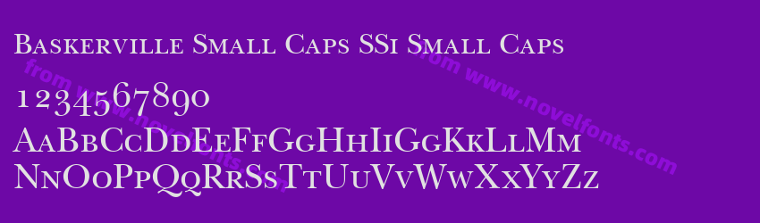 Baskerville Small Caps SSi Small CapsPreview