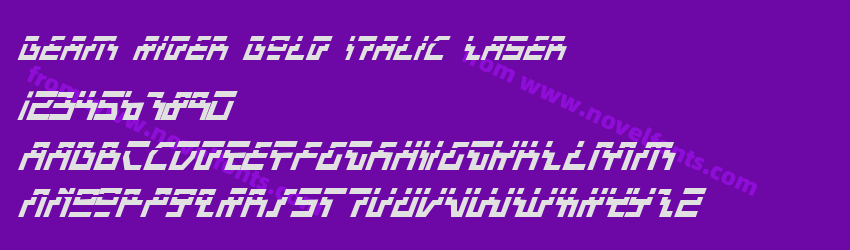 Beam Rider Bold Italic LaserPreview