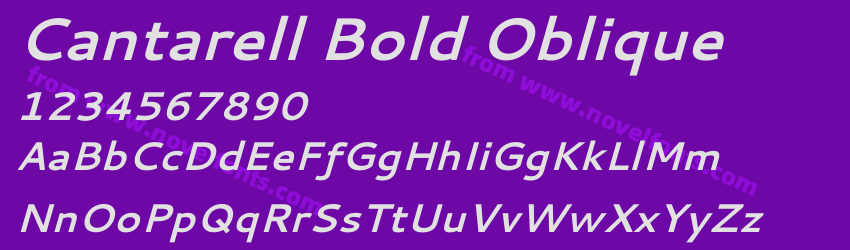 Cantarell Bold ObliquePreview