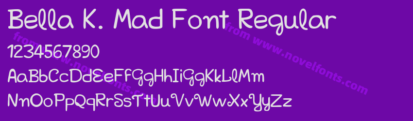 Bella K. Mad Font RegularPreview