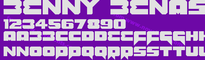 Benny Benassi Font RemakePreview