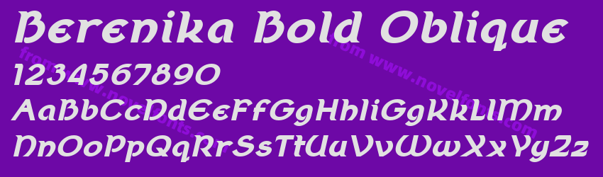 Berenika Bold ObliquePreview