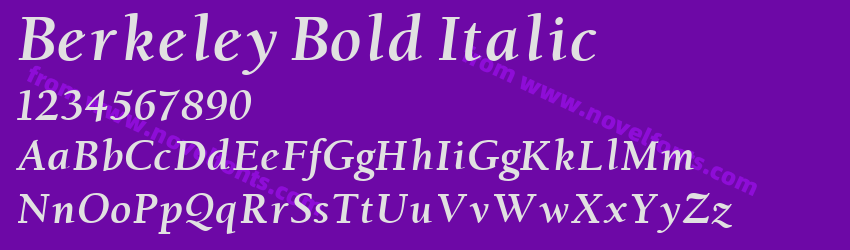 Berkeley Bold ItalicPreview