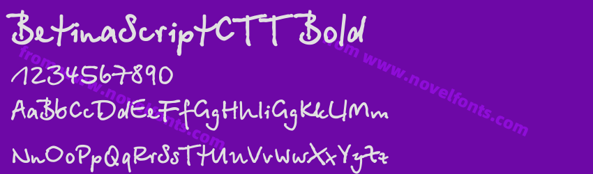 BetinaScriptCTT BoldPreview