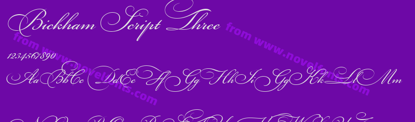 Bickham Script ThreePreview