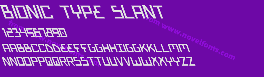 Bionic Type SlantPreview