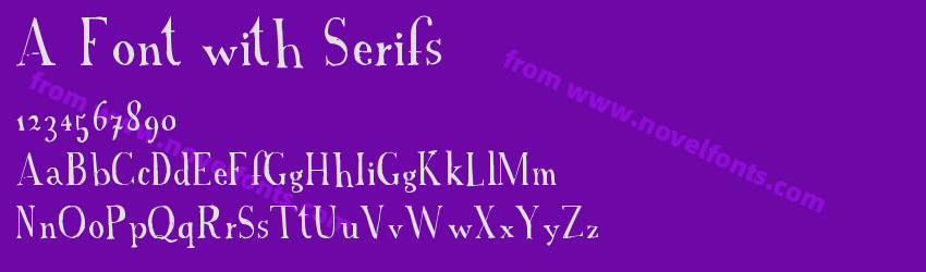 A Font with SerifsPreview