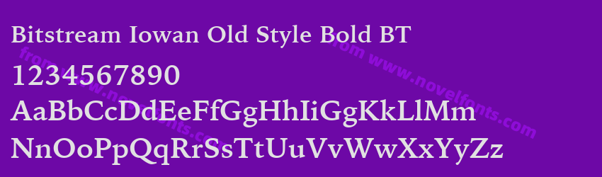 Bitstream Iowan Old Style Bold BTPreview