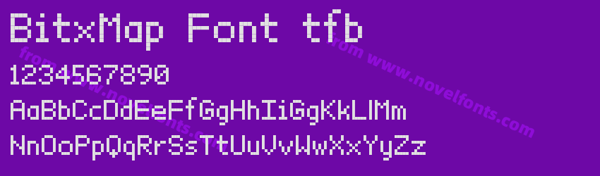 BitxMap Font tfbPreview