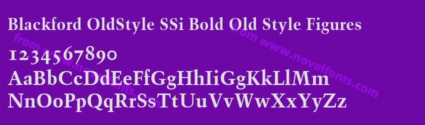 Blackford OldStyle SSi Bold Old Style FiguresPreview