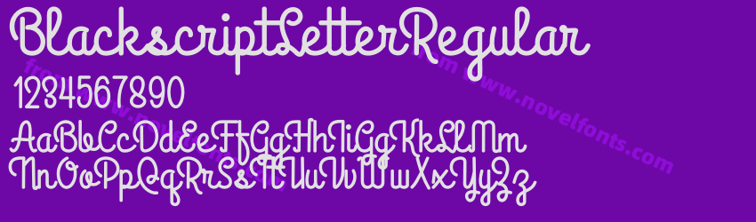 BlackscriptLetterRegularPreview