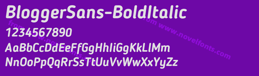 BloggerSans-BoldItalicPreview