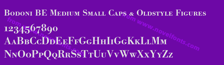 Bodoni BE Medium Small Caps & Oldstyle FiguresPreview