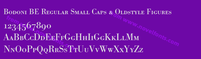 Bodoni BE Regular Small Caps & Oldstyle FiguresPreview