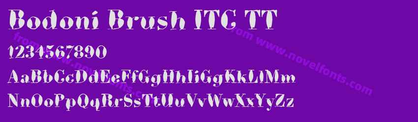 Bodoni Brush ITC TTPreview