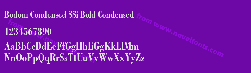 Bodoni Condensed SSi Bold CondensedPreview