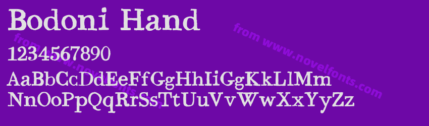 Bodoni HandPreview