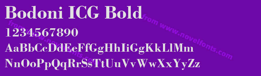 Bodoni ICG BoldPreview