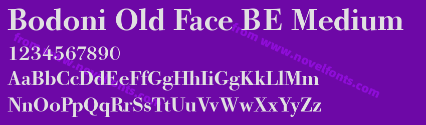 Bodoni Old Face BE MediumPreview