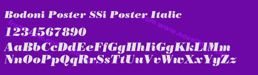 Bodoni Poster SSi Poster ItalicPreview