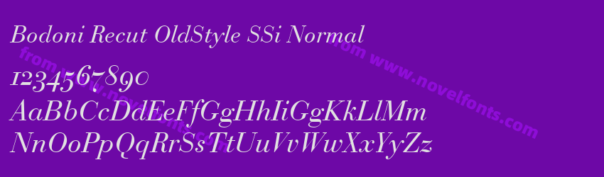 Bodoni Recut OldStyle SSi NormalPreview