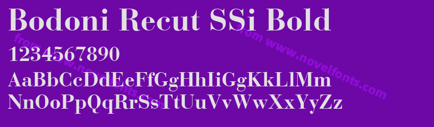 Bodoni Recut SSi BoldPreview