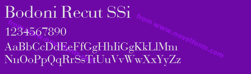 Bodoni Recut SSiPreview