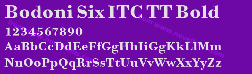 Bodoni Six ITC TT BoldPreview