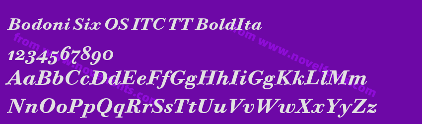 Bodoni Six OS ITC TT BoldItaPreview