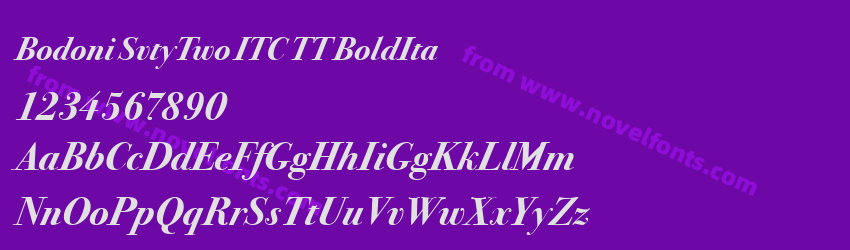 Bodoni SvtyTwo ITC TT BoldItaPreview