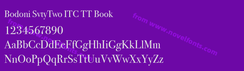 Bodoni SvtyTwo ITC TT BookPreview