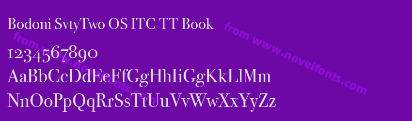 Bodoni SvtyTwo OS ITC TT BookPreview