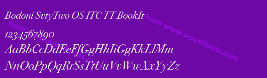 Bodoni SvtyTwo OS ITC TT BookItPreview