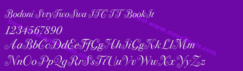 Bodoni SvtyTwoSwa ITC TT BookItPreview