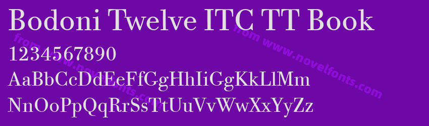 Bodoni Twelve ITC TT BookPreview