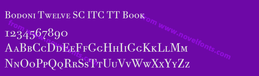 Bodoni Twelve SC ITC TT BookPreview