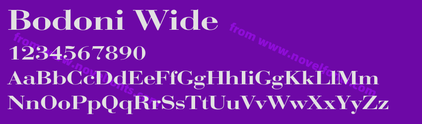 Bodoni WidePreview