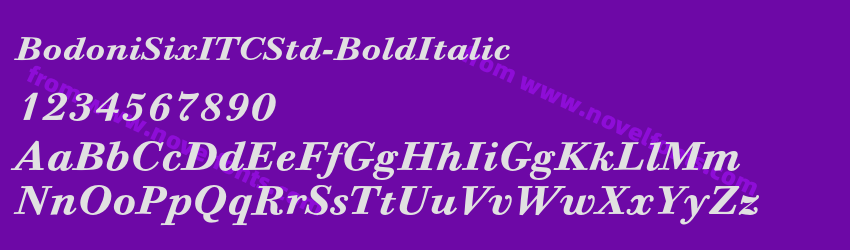 BodoniSixITCStd-BoldItalicPreview