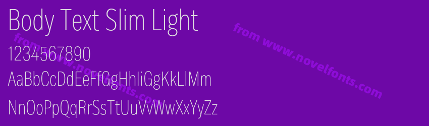 Body Text Slim LightPreview